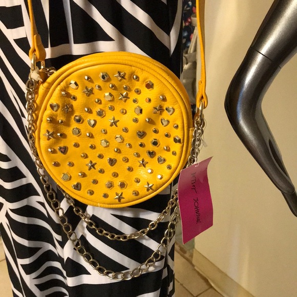 Betsey Johnson SUPER STAR Crossbody Yellow NWT - Picture 6 of 6